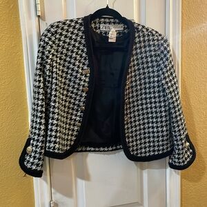 Zara Houndstooth Small Jacket